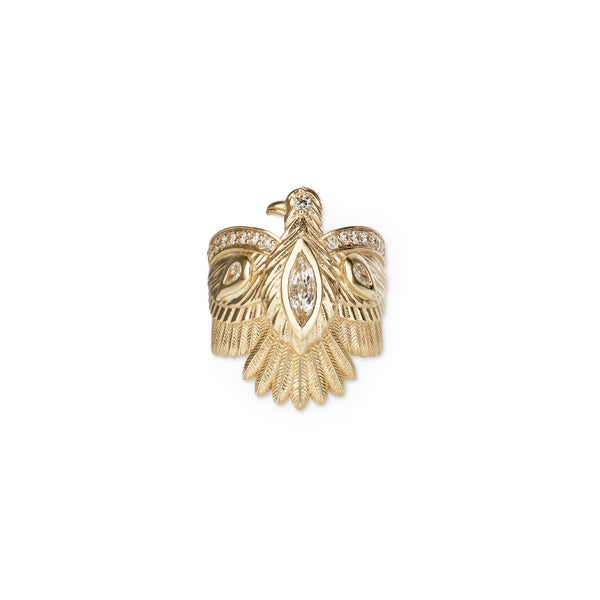 jacquie aiche Diamond Thunderbird Ring