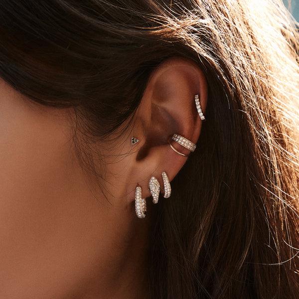 Jacquie Aiche Double Row Pave Ear Cuff