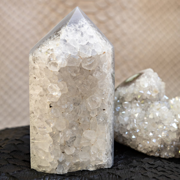 Jacquie Aiche DRUZY AGATE POLISHED POINT