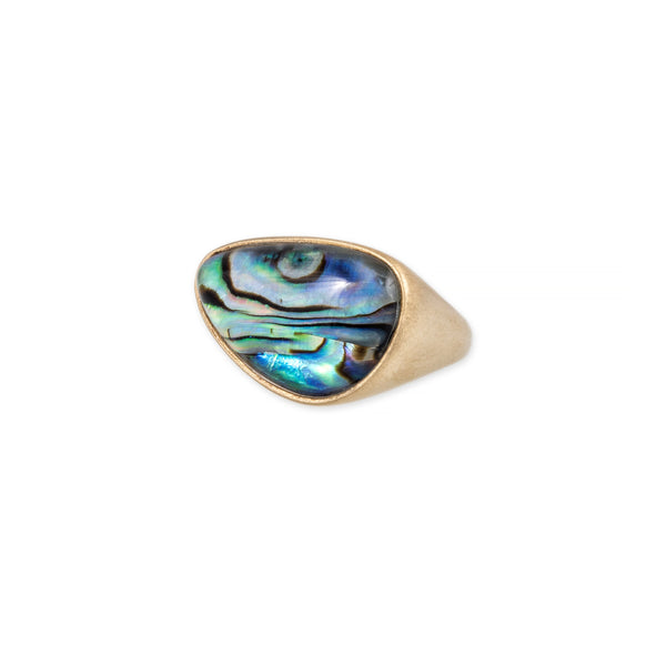 jacquie aiche Freeform Abalone Ring