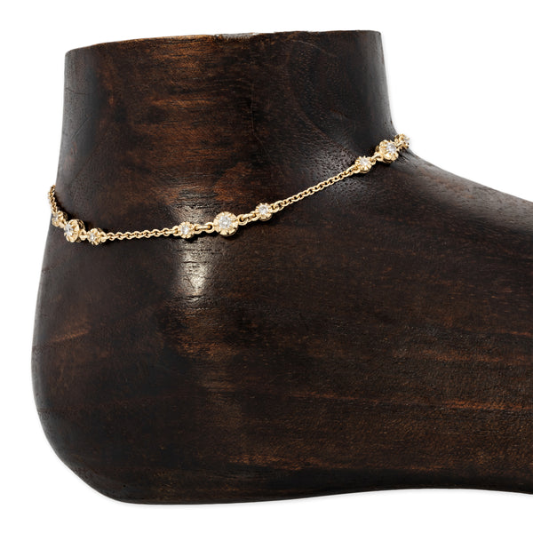 jacquie aiche Graduated 3x5 Sophia Diamond Anklet