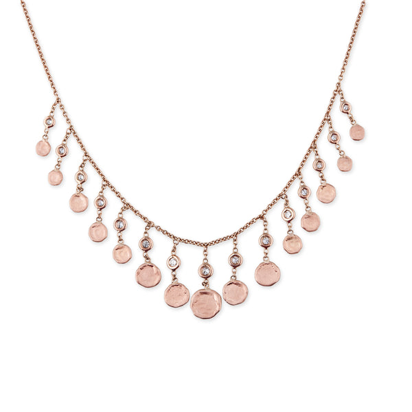 jacquie aiche Graduated Diamond Disc Drop Choker
