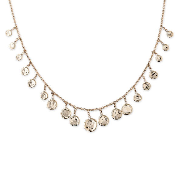 jacquie aiche Graduated Disc Drop Necklace