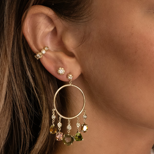 Jacquie Aiche GRADUATED SOPHIA DIAMOND EAR CUFF