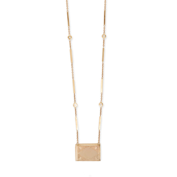 jacquie aiche Horizontal Prayer Box Necklace