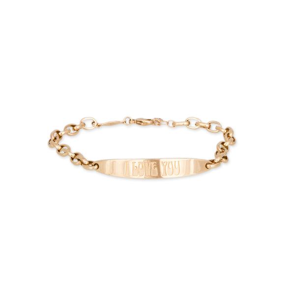 jacquie aiche "I LOVE YOU" ID Bracelet