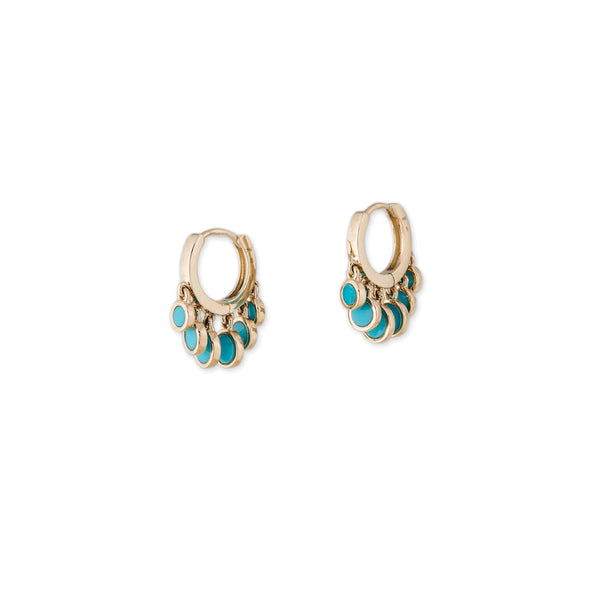 Jacquie Aiche Inlay Disco Shaker Hoop