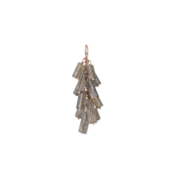 jacquie aiche LABRADORITE TUBE SHAKER CHARM