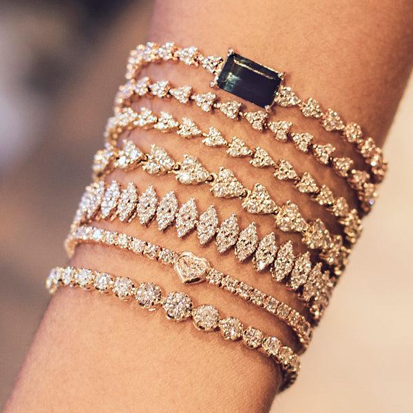 Jacquie Aiche Large Diamond Liz Bracelet