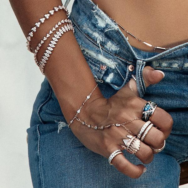 Jacquie Aiche Large Diamond Liz Bracelet