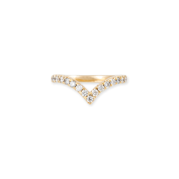 jacquie aiche Large Diamond V Ring