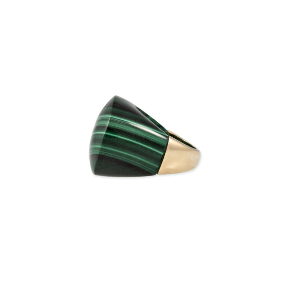 Jacquie Aiche Large Freeform Malachite Ring