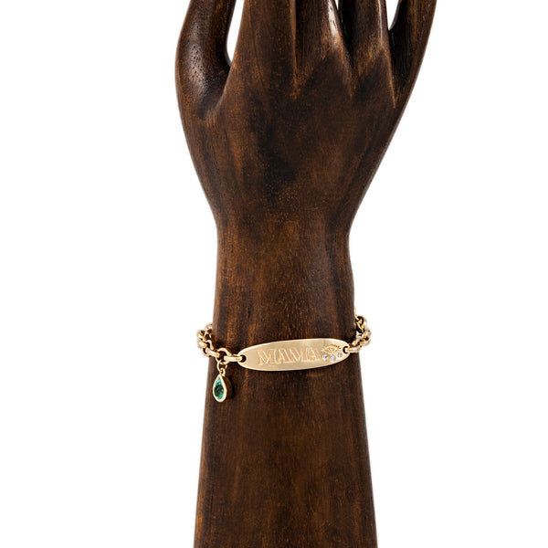Jacquie Aiche “MAMA” Birthstone ID Bracelet