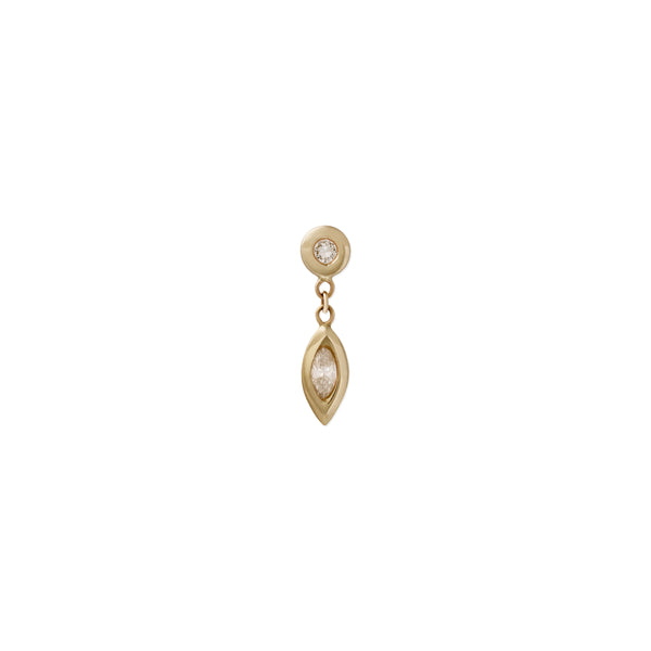 jacquie aiche Marquise Diamond Drop Stud
