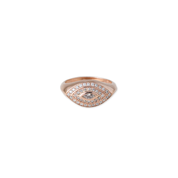 jacquie aiche Marquise Diamond Halo Eye Ring
