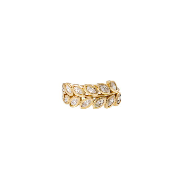 jacquie aiche MARQUISE DIAMOND VINE RING
