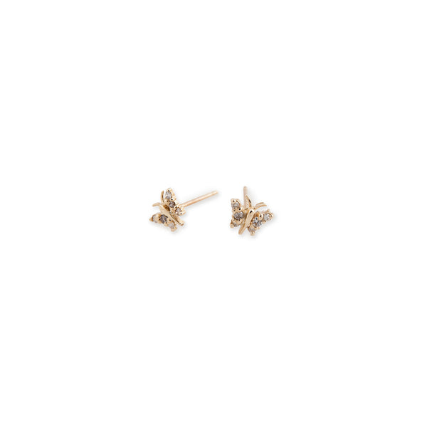 jacquie aiche Mini Butterfly Stud Earring