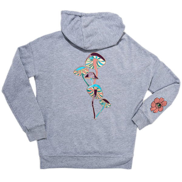 jacquie aiche MUSHROOM GREY HOODIE