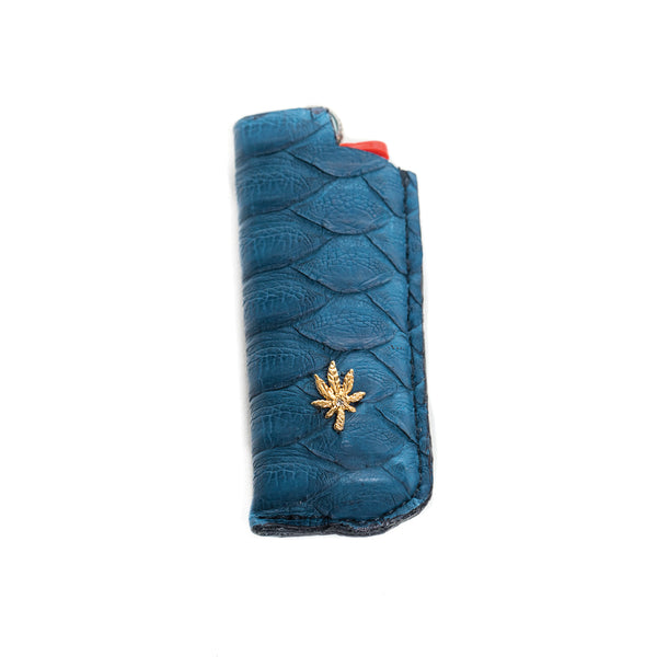Jacquie Aiche NAVY SNAKE SKIN SWEETLEAF LIGHTER