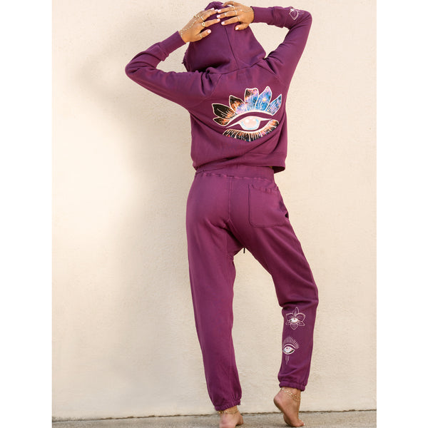 Jacquie Aiche NSF X JA SWEATPANTS PURPLE