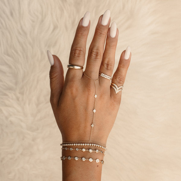 Jacquie Aiche Pave Diamond Braided Spinner Ring