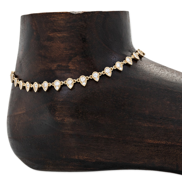 jacquie aiche Pave Diamond Claudia Anklet