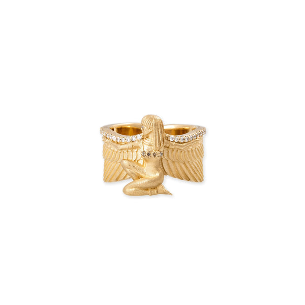 jacquie aiche Pave Diamond Isis Ring