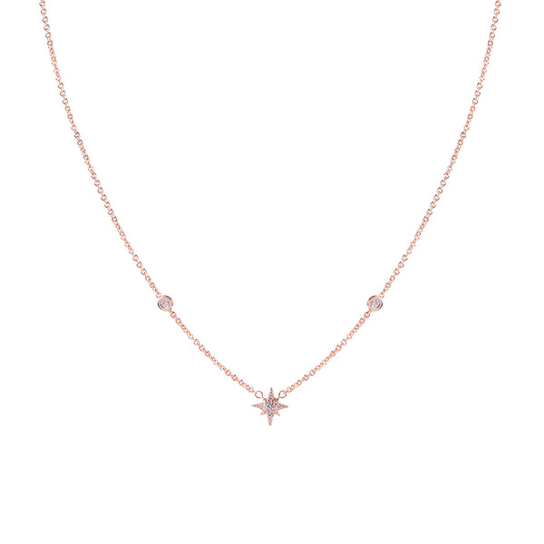 Jacquie Aiche Pavé Diamond Shining Star Necklace