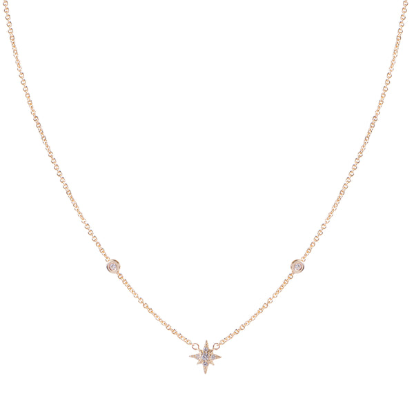 jacquie aiche Pavé Diamond Shining Star Necklace