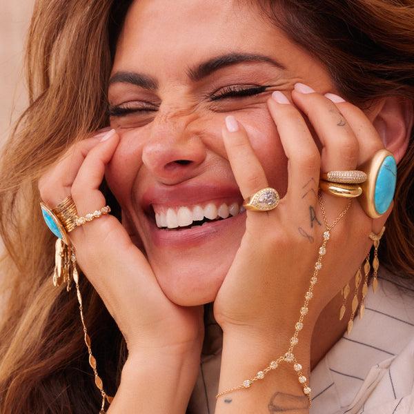 Jacquie Aiche Pave Diamond Tall Dome Ring