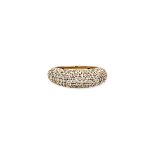 jacquie aiche Pave Diamond Tall Dome Ring