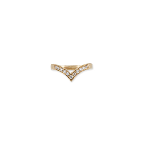 jacquie aiche Pave Diamond V Ring
