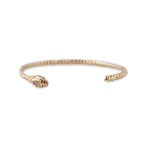 jacquie aiche Pavé Head Snake Cuff