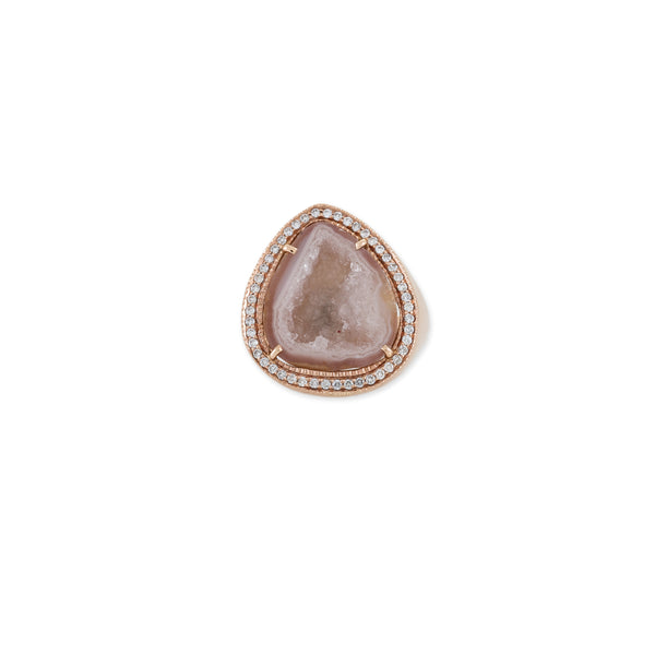 Jacquie Aiche Pave Lavender Geode Ring