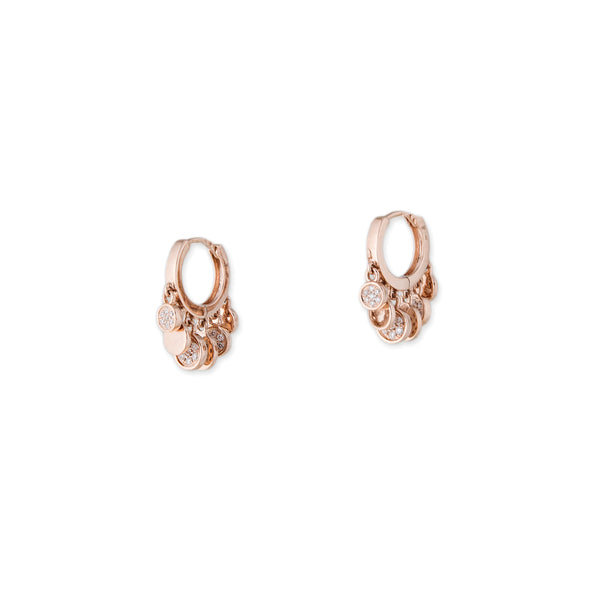 Jacquie Aiche PAVE MINI DISCO SHAKER HOOP