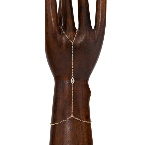 jacquie aiche Pave Mini Eye Finger Bracelet