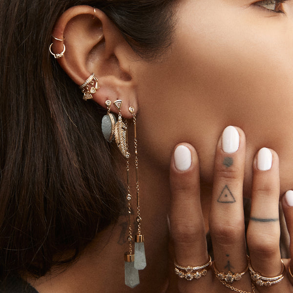 Jacquie Aiche PAVE TRILLION SHAKER EAR CUFF