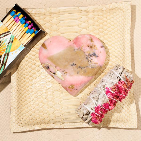 Jacquie Aiche Pink Opal Heart