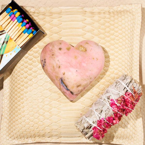 Jacquie Aiche Pink Opal Heart