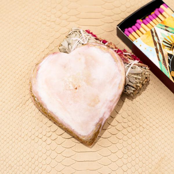 Jacquie Aiche Pink Opal Heart