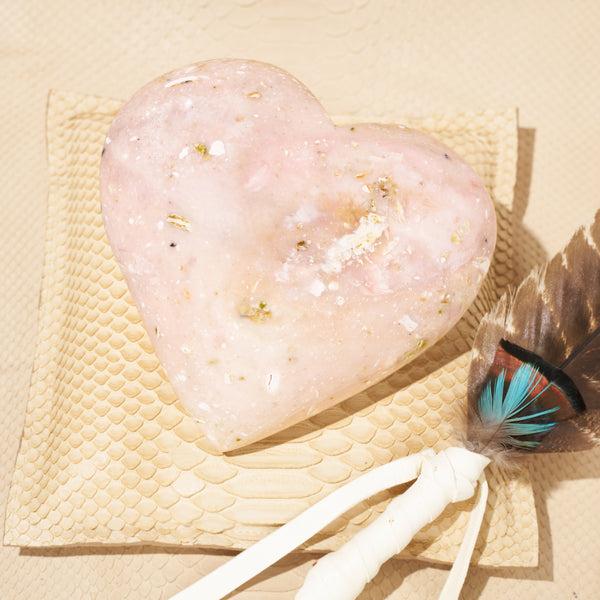 Jacquie Aiche Pink Opal Heart