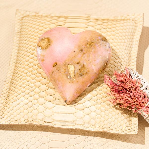 Jacquie Aiche Pink Opal Heart