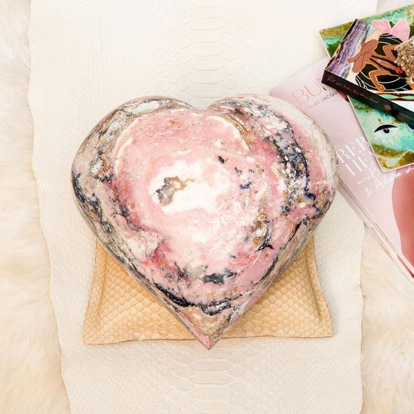 Jacquie Aiche Pink Opal Heart