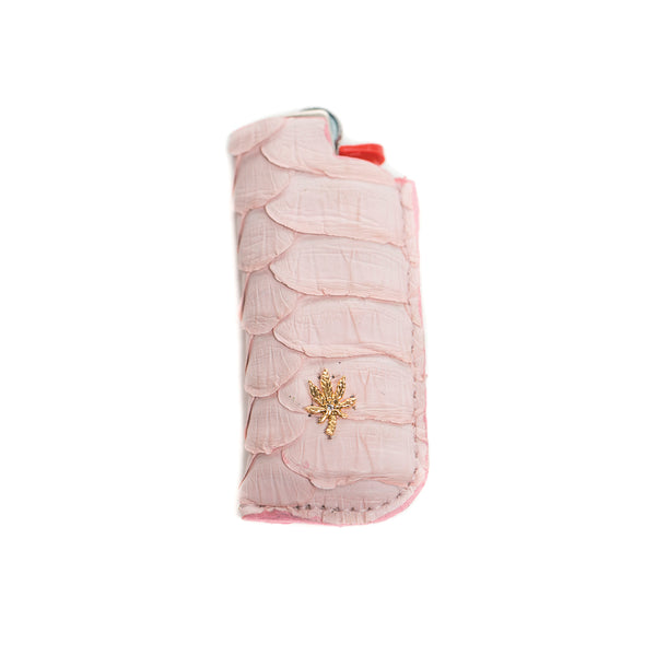 jacquie aiche PINK SNAKE SKIN SWEETLEAF LIGHTER