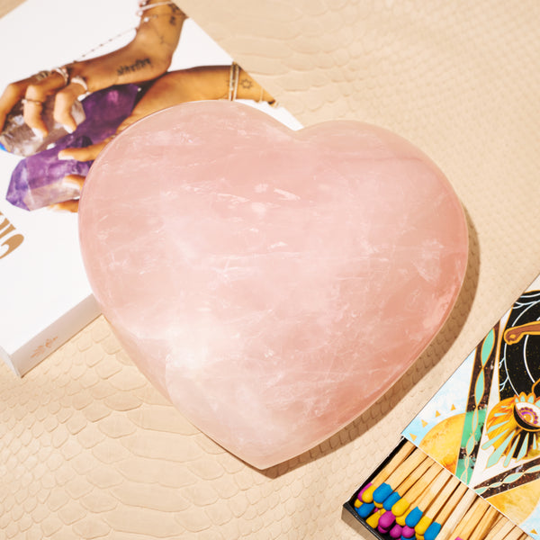 Jacquie Aiche Rose Quartz Heart
