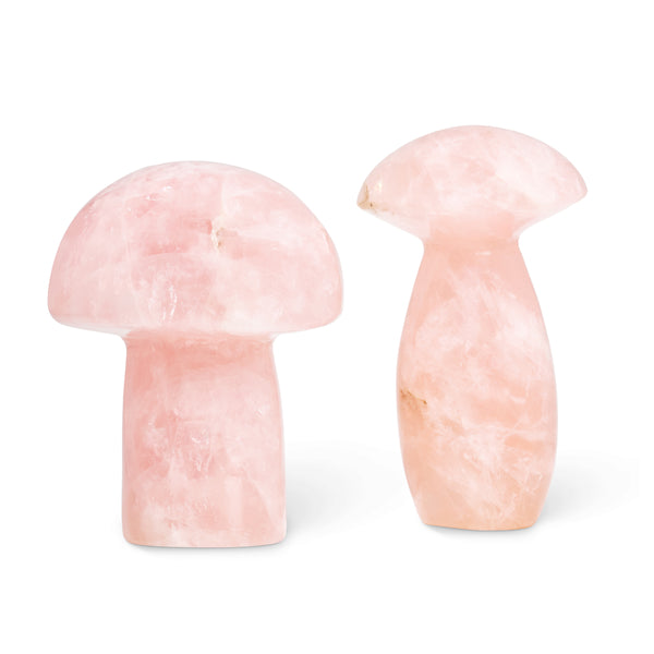 jacquie aiche Rose Quartz Mushroom Set