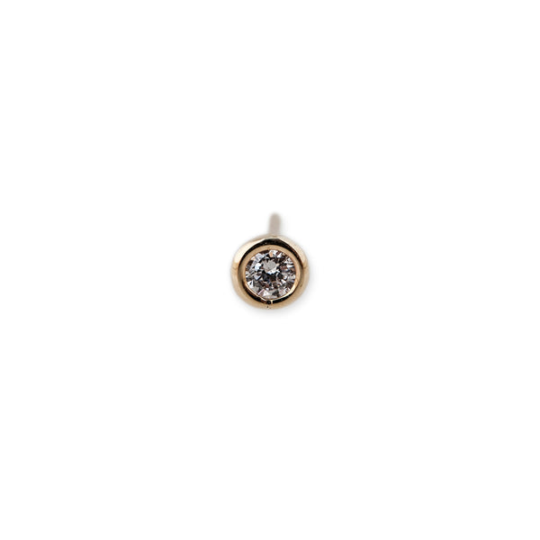 jacquie aiche Round Diamond Stud