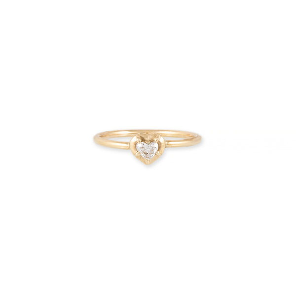 jacquie aiche Single Heart Sophia Diamond Ring