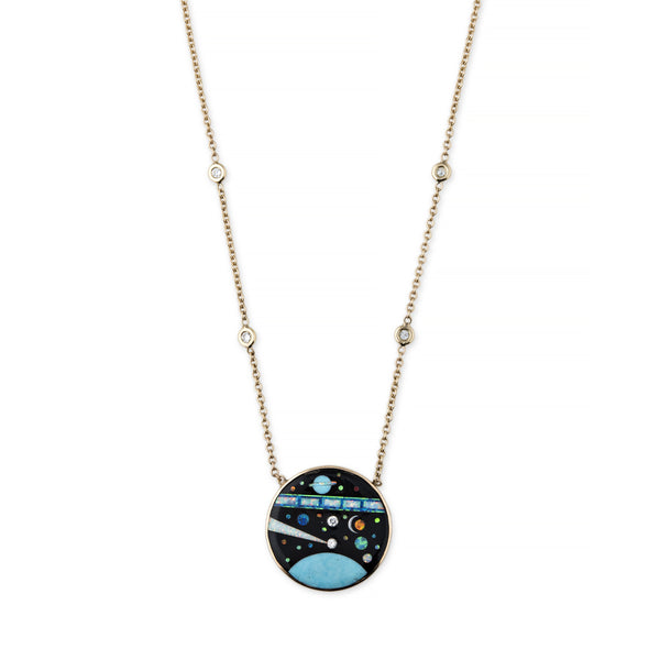 jacquie aiche Small Galaxy Inlay Necklace
