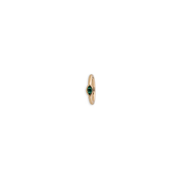 jacquie aiche Small Marquise Emerald Hoop